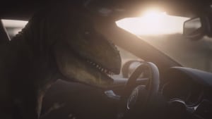 T-Rex makes a comeback to sell driverless cars
